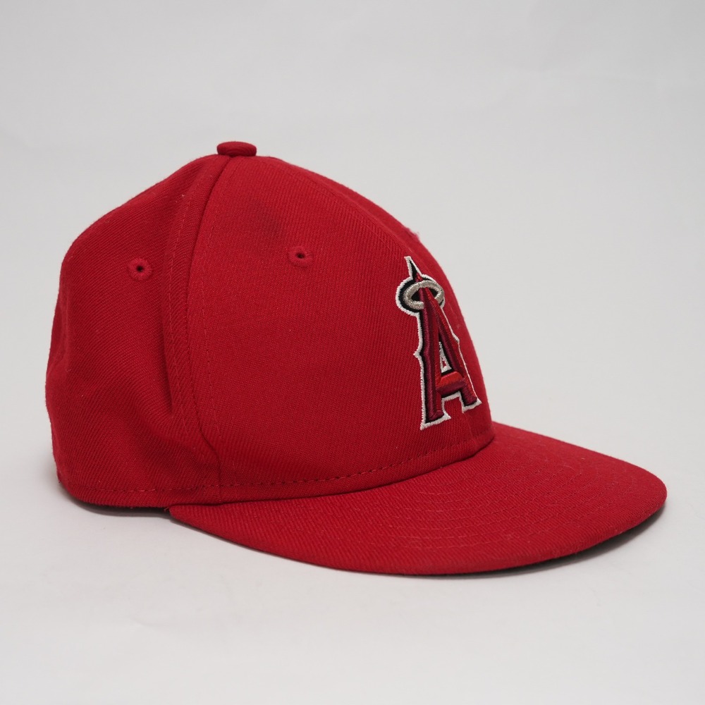 New Era 59FIFTY Los Angeles Angels Youth 6 3/8 Red‎ Fitted MLB On Field Cap - Picture 3 of 9